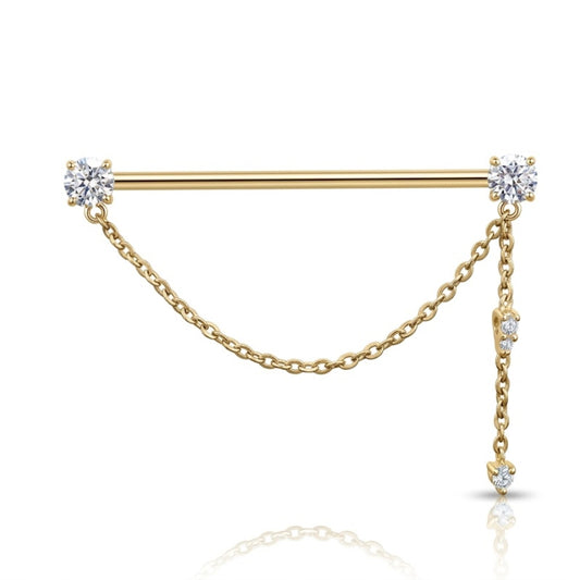 Piercing Industriel Cœur de Cristal