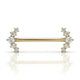 Piercing Industriel Cristal Floral