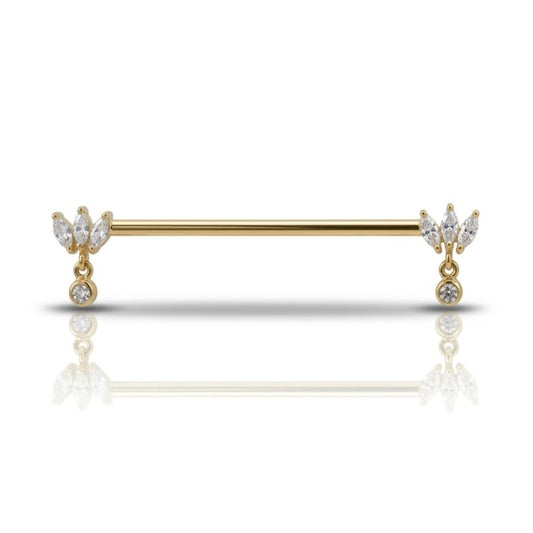 Piercing Industriel Plume de Cristal