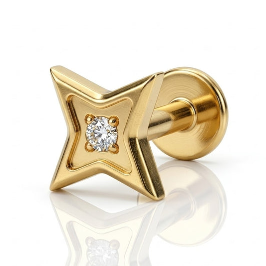 Piercing anti hélix étoile