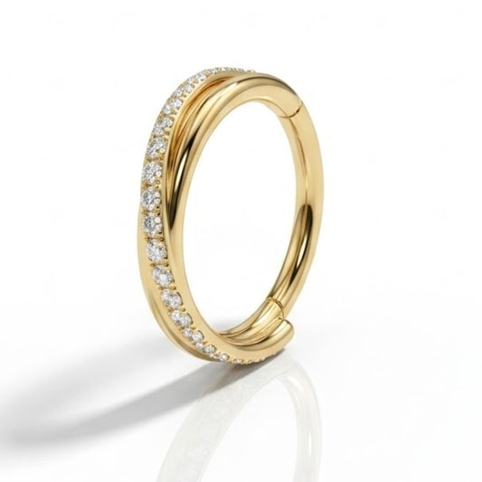 Piercing conch double