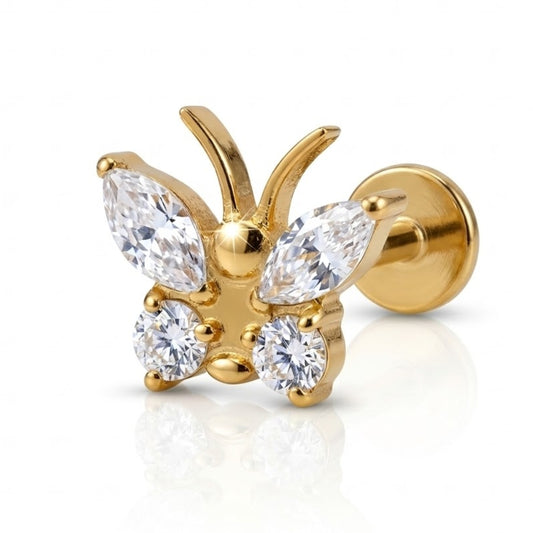 Piercing conch papillon