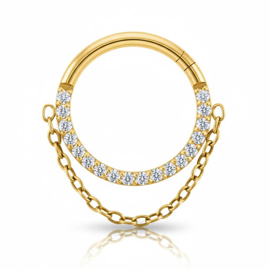 Piercing daith chaîne