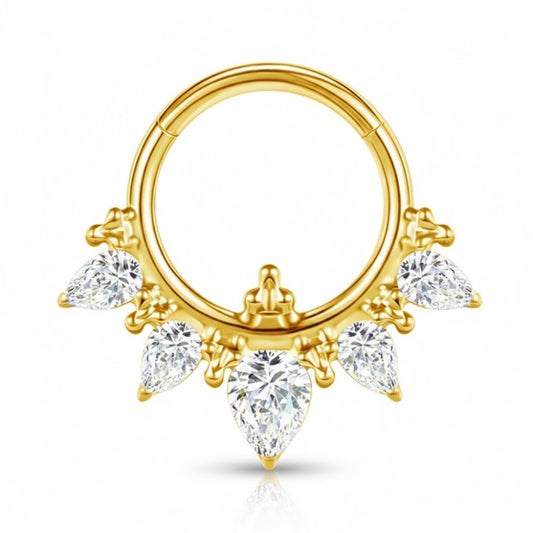 Piercing daith strass