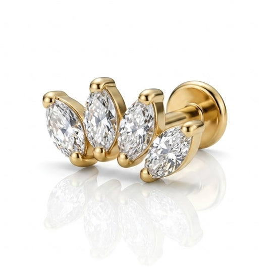 Piercing flat Crown