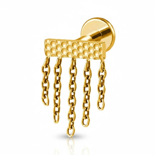 Piercing flat chaîne