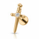 Piercing flat dague