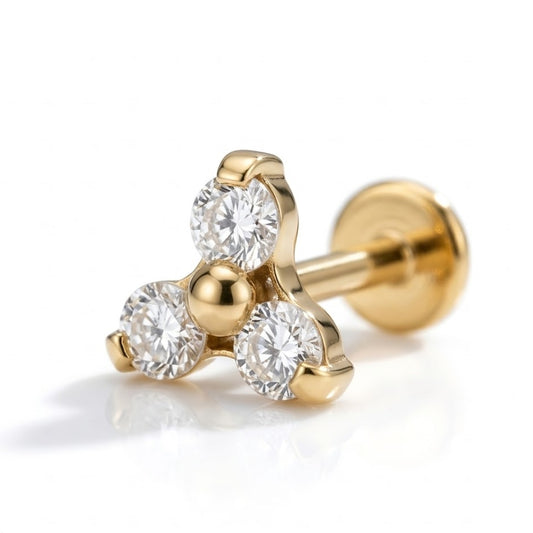 Piercing helix titane doré