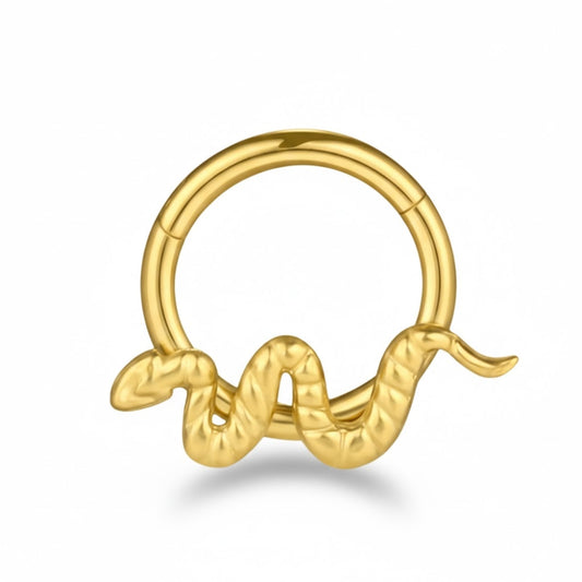 Piercing nez anneau serpent