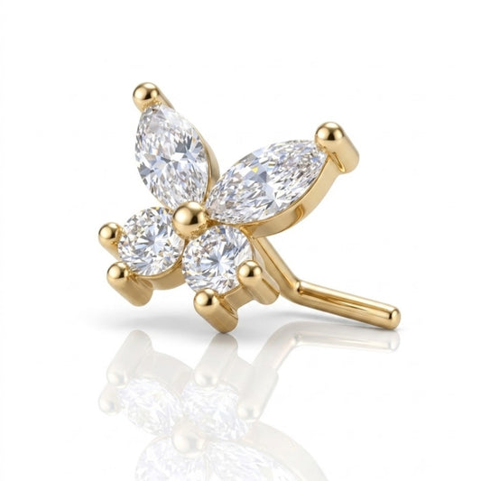 Piercing nez papillon