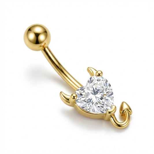 Piercing nombril barre