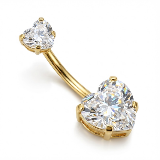 Piercing nombril cœur