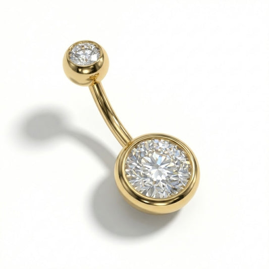 Piercing nombril double