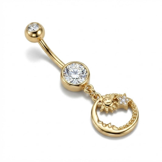 Piercing nombril lune