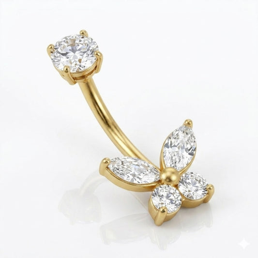 Piercing nombril luxe