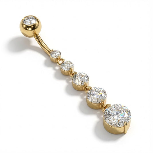 Piercing nombril pendant