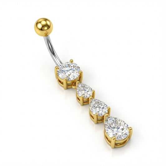 Piercing nombril titane