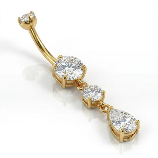 Piercing nombril titane