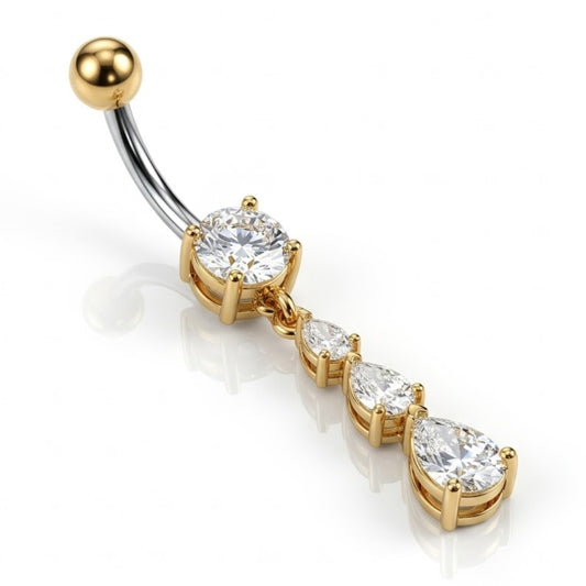 Piercing nombril titane