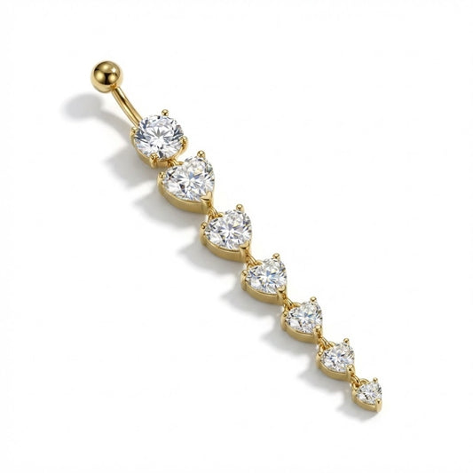 Piercing nombril zirconium