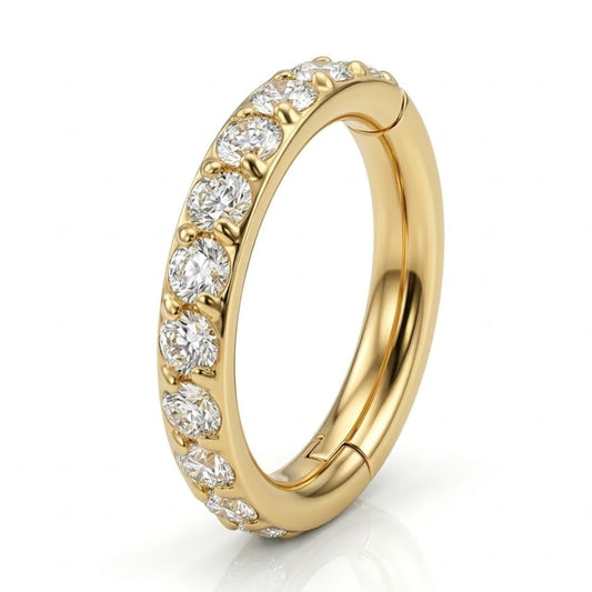 Piercing oreille anti hélix anneau