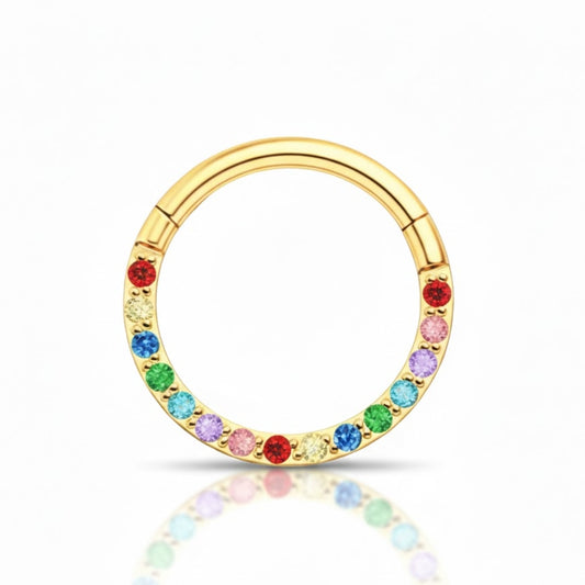 Piercing septum anneau fin