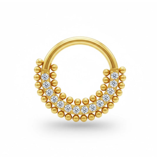 Piercing septum bijou titane