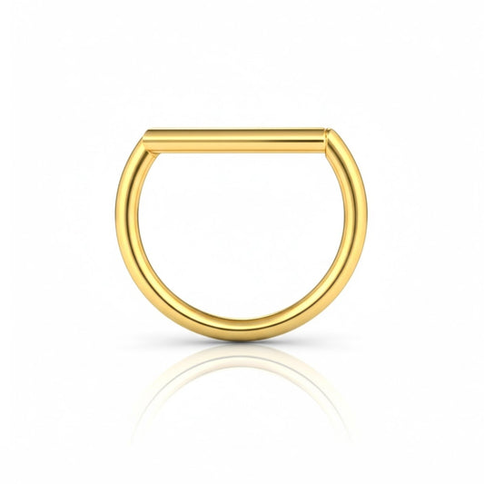 Piercing septum doré