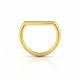Piercing septum doré