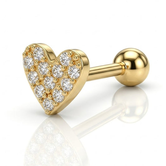 Piercing tragus coeur