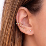 Composition piercing oreille argent Laniakea - Vignette | piercing-house