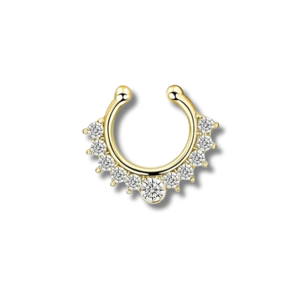 1.2 mm/10 mm / Doré faux piercing nez septum