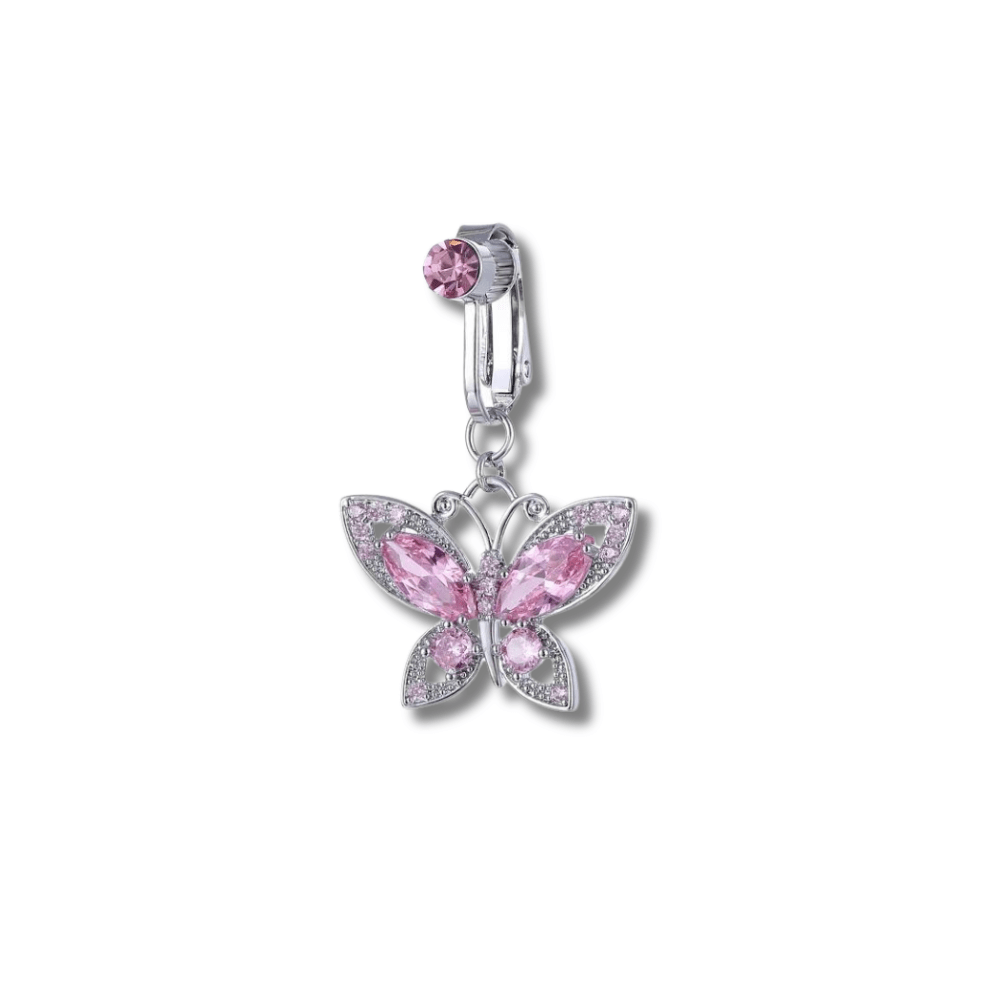 Rose Faux piercing nombril Morgane