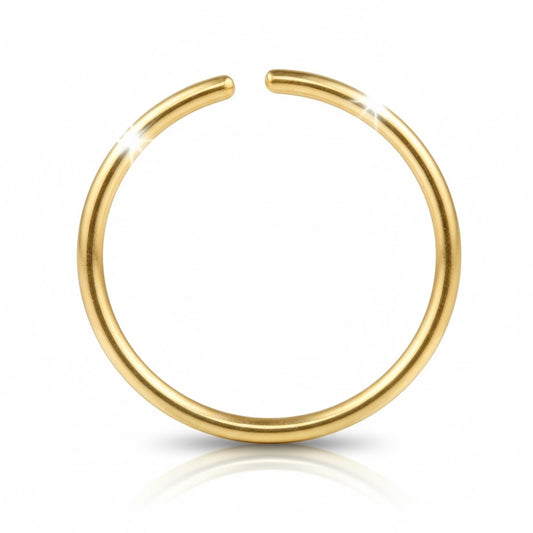 faux piercing septum acier inoxydable