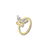 Doré / 8 mm piercing anneau nez zircon