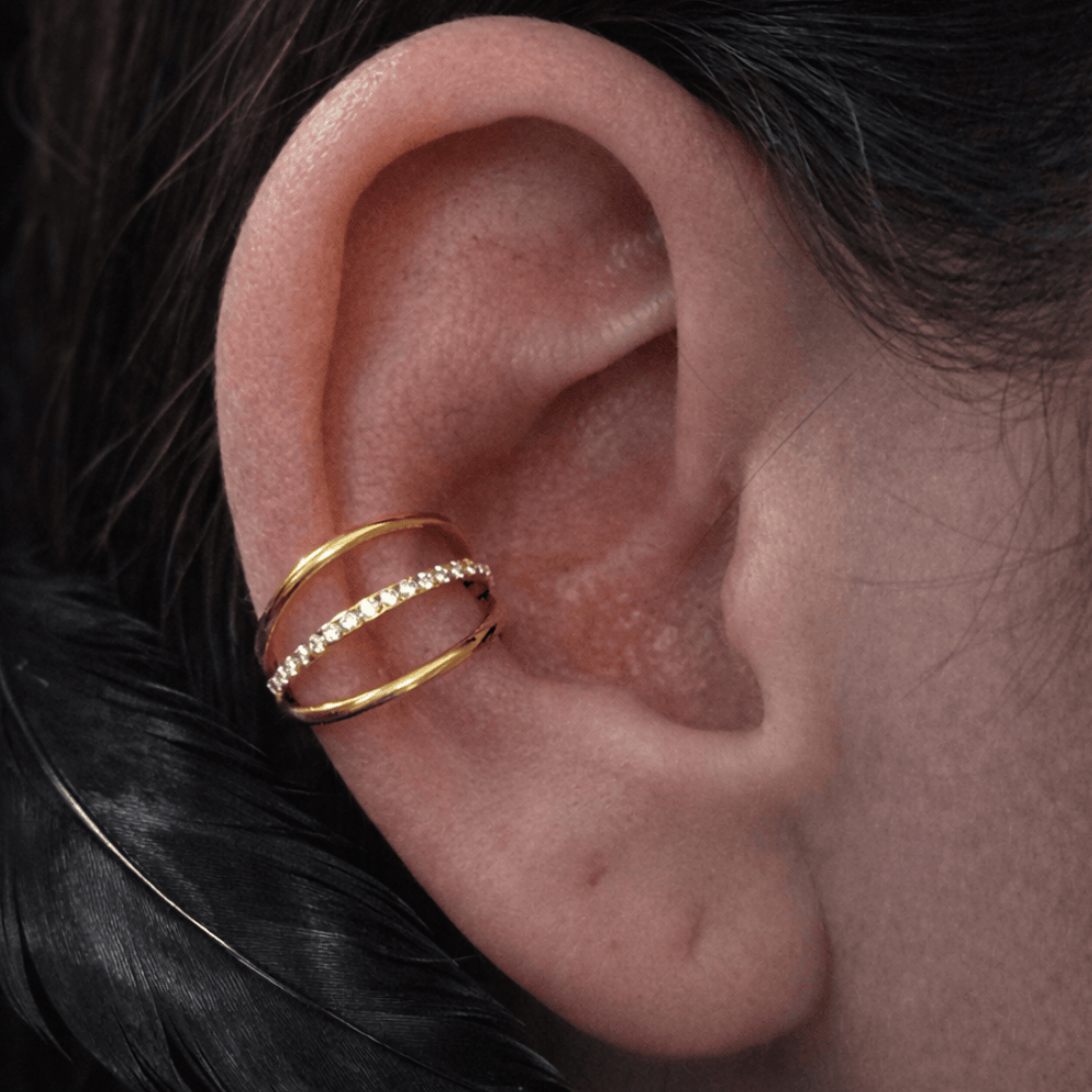 Doré / 10 mm Piercing conch - Corvus Minor
