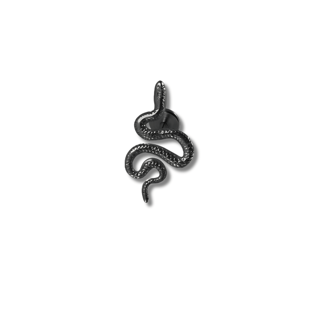 Noir Piercing conch serpent