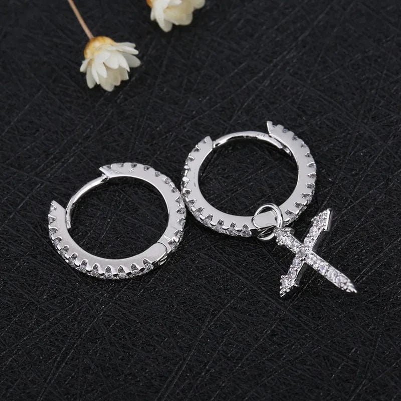 piercing croix homme