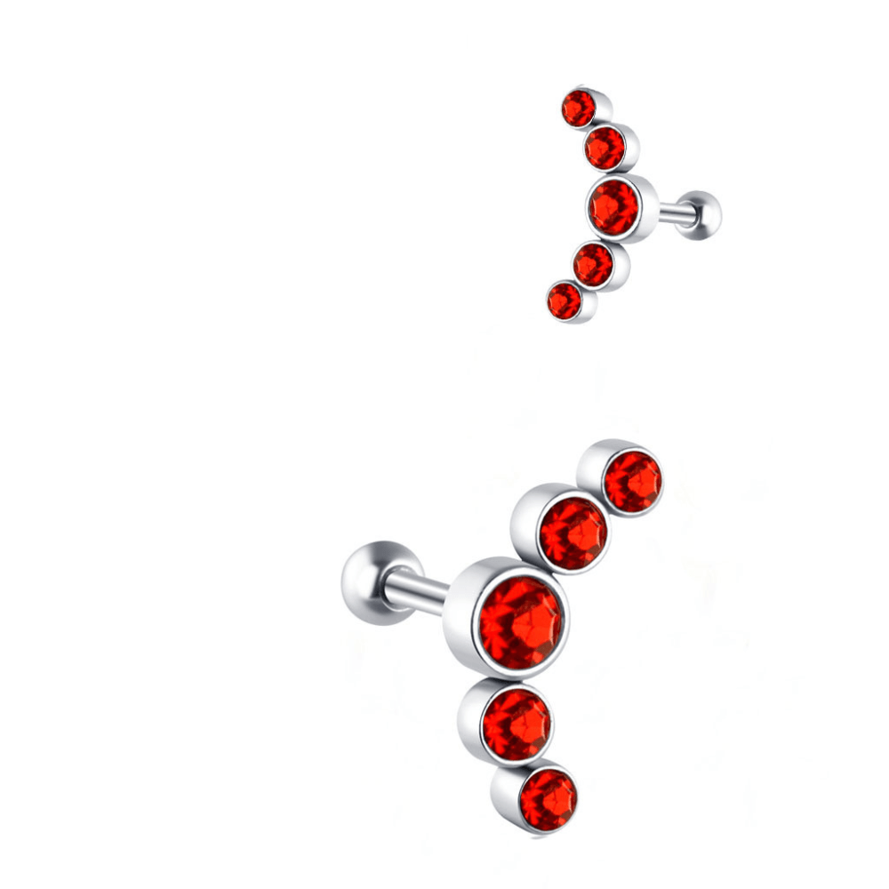 Rouge Piercing flat oreille