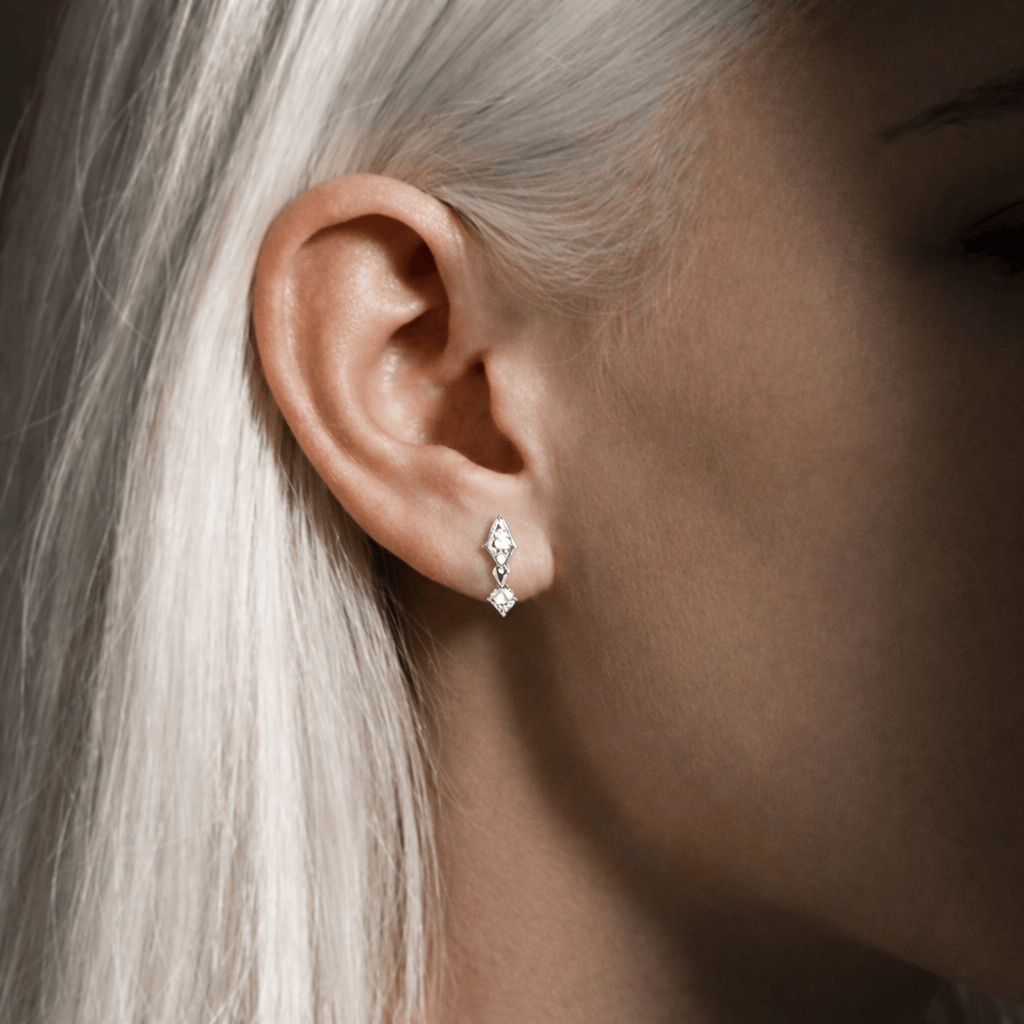 Argenté Piercing lobe - Orion Nova