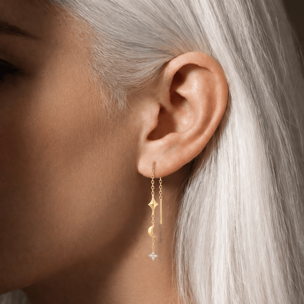 Doré / Argent 925 Piercing lobe – Orion Polaris