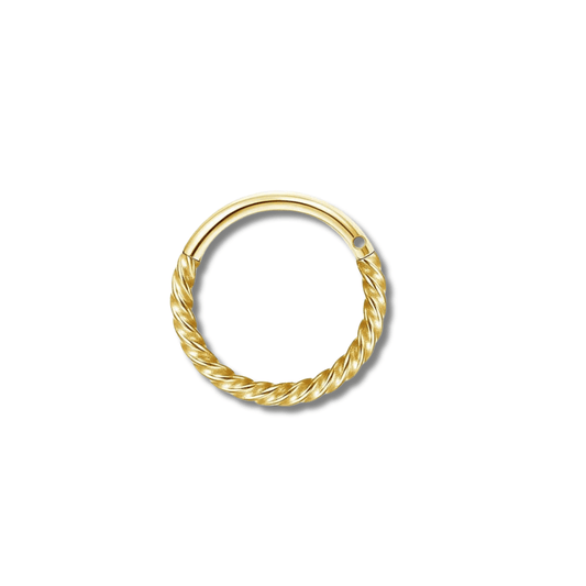 Doré / 10 mm piercing nez anneau doré