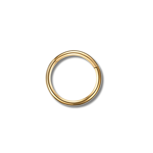 Doré / 1.2x8 mm piercing nez anneau épais