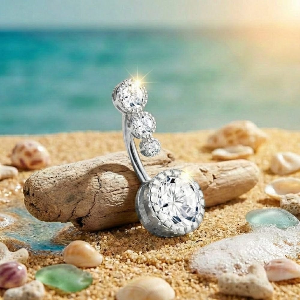 piercing nombril acier inoxydable