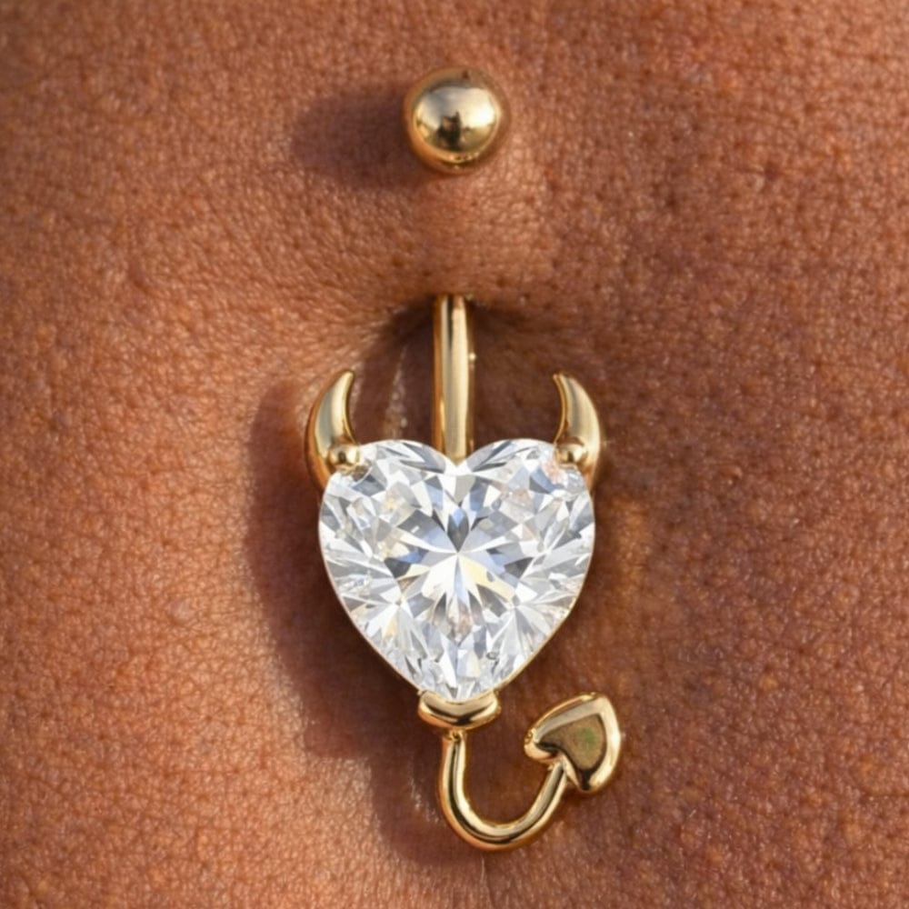 Piercing nombril barre