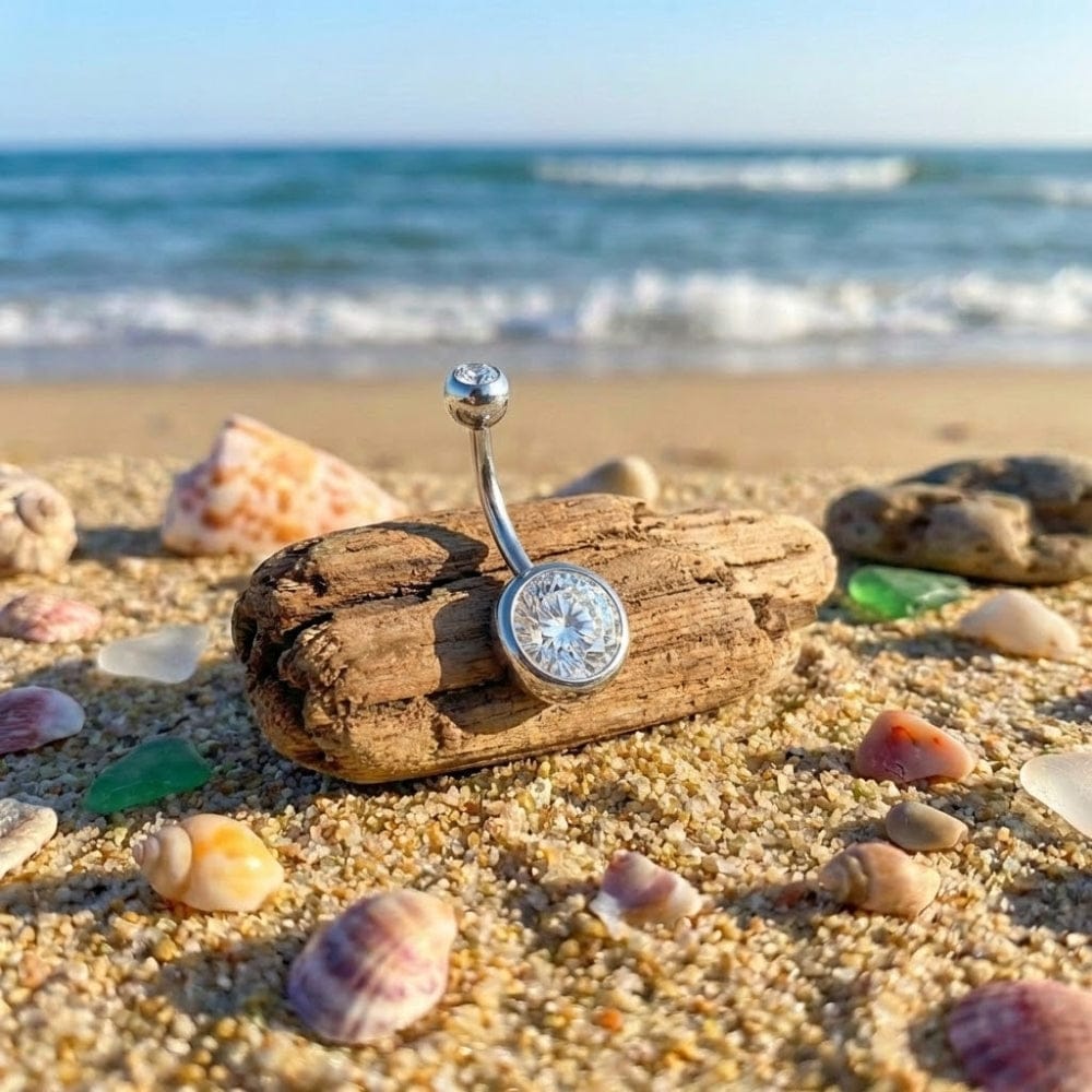 Piercing nombril double