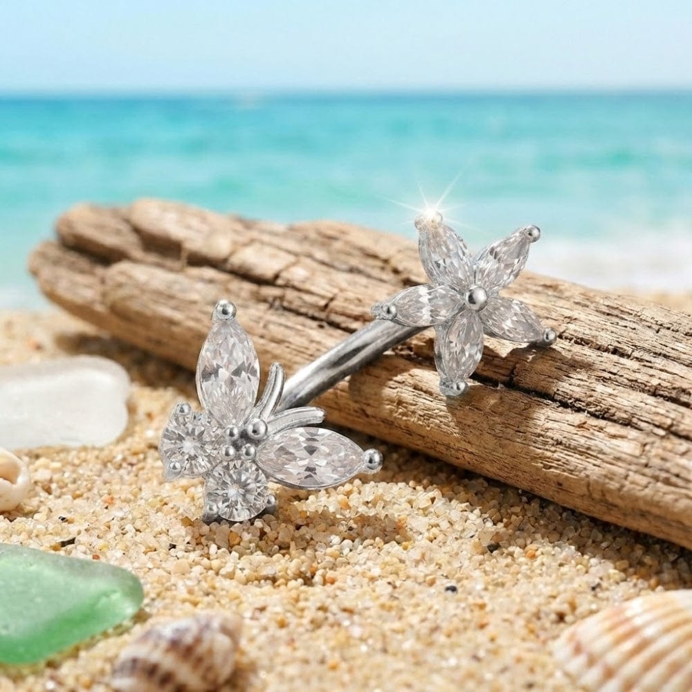 Piercing nombril luxe