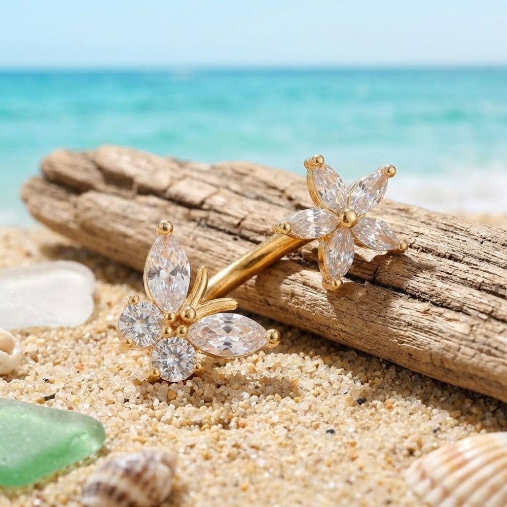 Piercing nombril luxe