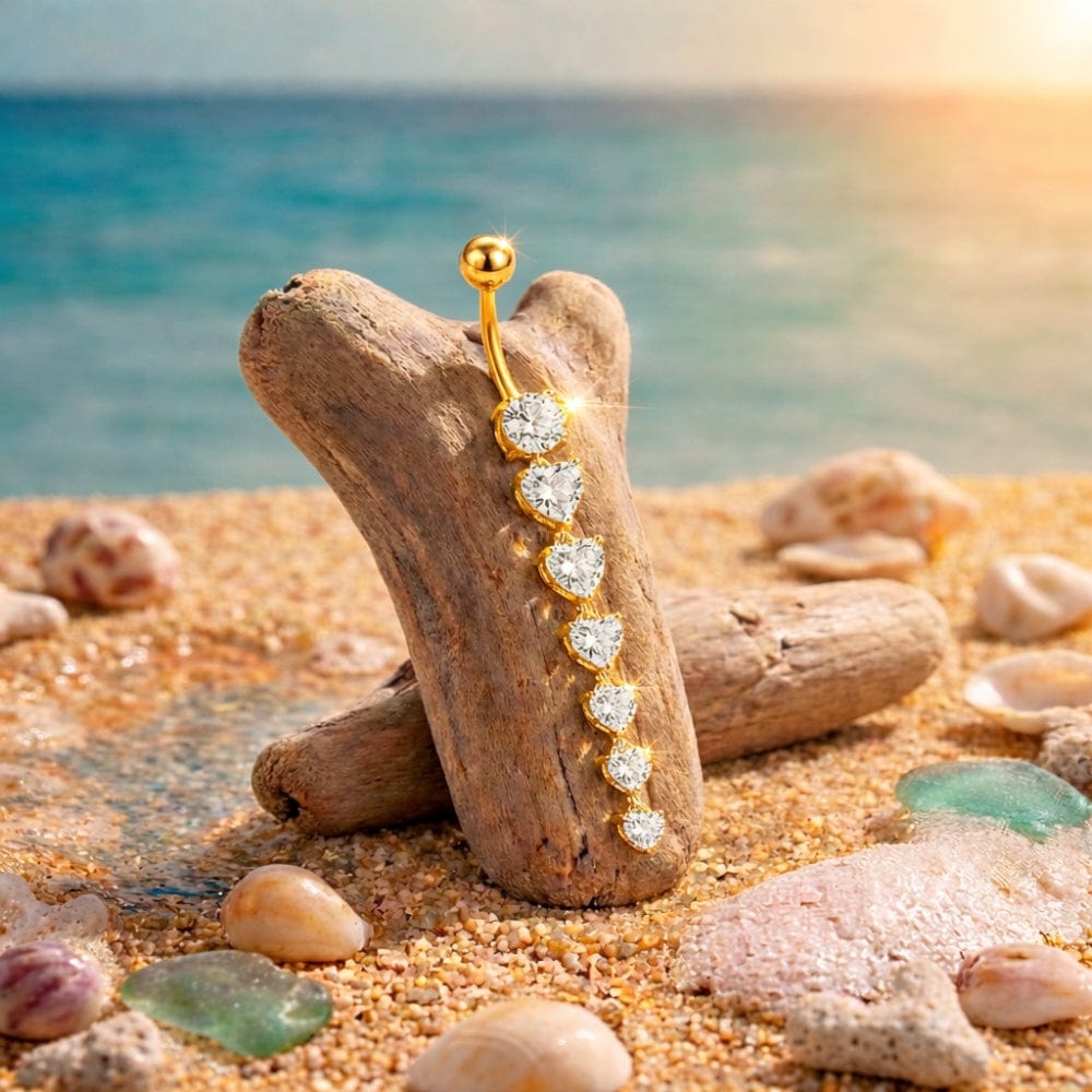 Piercing nombril zirconium