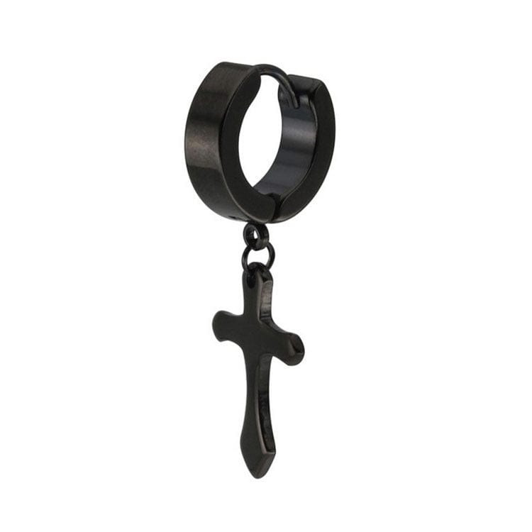 Noir Piercing oreille homme anneau